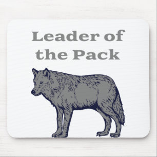 Alfombrilla De Ratón Líder del lobo del paquete