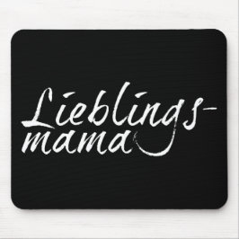 Alfombrilla De Ratón Lieblingsmama - weiß 00001
