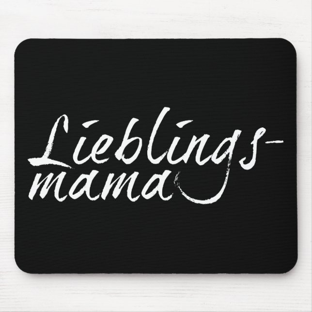 Alfombrilla De Ratón Lieblingsmama - weiß 00001 (Frente)