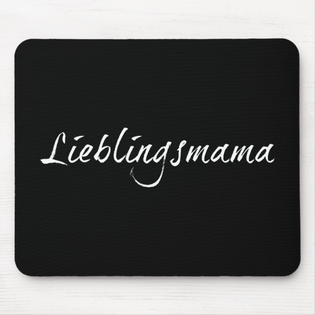 Alfombrilla De Ratón Lieblingsmama - weiß 00001 (Frente)