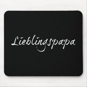 Alfombrilla De Ratón Lieblingspapa - weißer Schriftzug 00001
