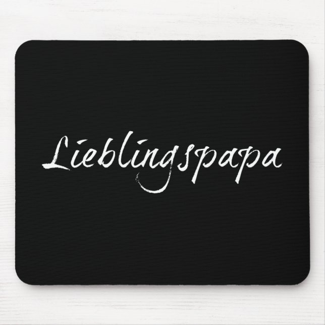Alfombrilla De Ratón Lieblingspapa - weißer Schriftzug 00001 (Frente)
