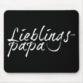 Alfombrilla De Ratón Lieblingspapa - weißer Schriftzug 00001