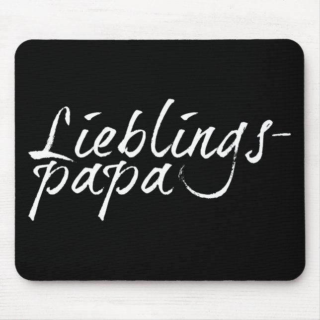 Alfombrilla De Ratón Lieblingspapa - weißer Schriftzug 00001 (Frente)