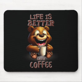 ALFOMBRILLA DE RATÓN LIFE IS BETTER WITH A COFFEE