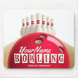 Alfombrilla De Ratón Liga Retro de Bolas Personalizadas Lanes Lanes