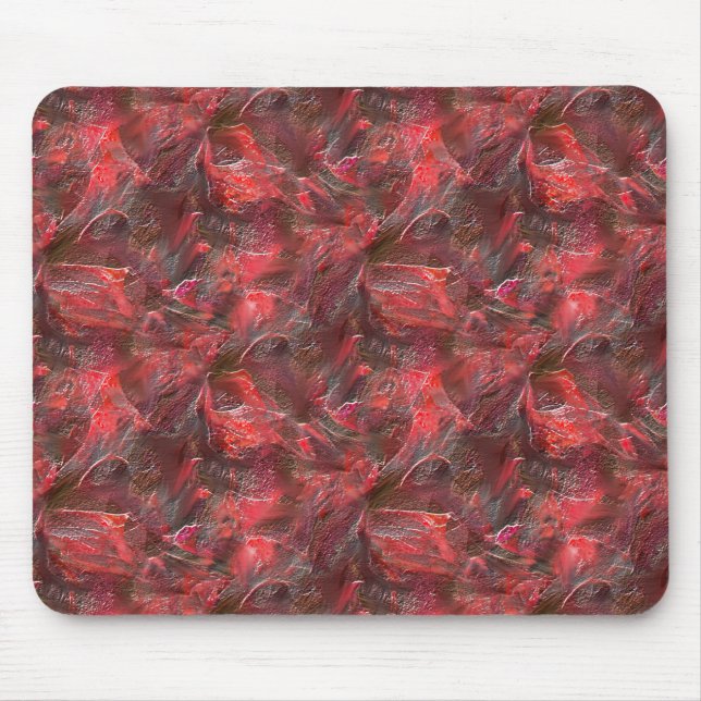 Alfombrilla De Ratón Ligero alivio en textura recubierta de cera roja (Frente)