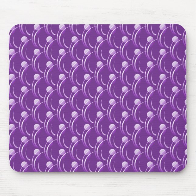 Alfombrilla De Ratón Light Purple Fancy Swirls Mousepad (Frente)