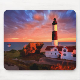 Alfombrilla De Ratón lighthouse sunrise mousepad