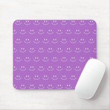 Lilac Smile Pattern Mouse Pad