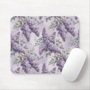 Alfombrilla De Ratón Lilas Flores de Lila Verde Salvia Lavanda Polvorie