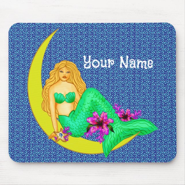 Alfombrilla De Ratón Lily Moon Mermaid mousepad (Frente)