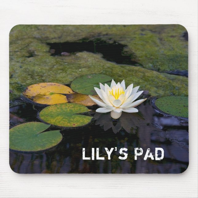 Alfombrilla De Ratón Lily Pad en estanque (Frente)