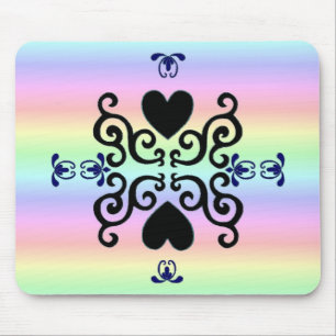 Alfombrilla De Ratón Lily y Heart-Rainbowart