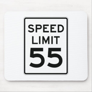 Alfombrilla De Ratón Límite de velocidad Rótulo de 55 MPH