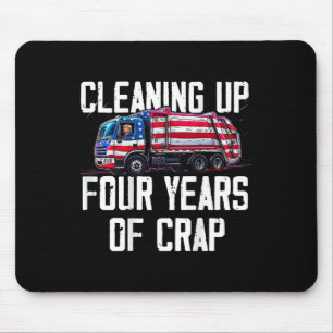 Alfombrilla De Ratón Limpiando cuatro años de basura divertida de Trump