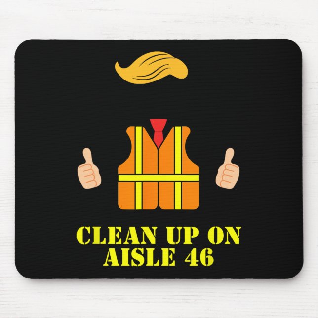 Alfombrilla De Ratón Limpieza de los chalecos antibalas de Trump en Ais (Frente)