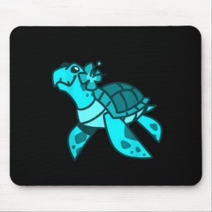Alfombrilla De Ratón Lindo dulce dibujo animado tortuga marina animal m