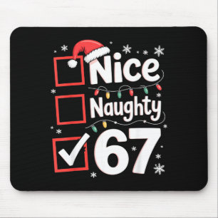 Alfombrilla De Ratón Lindo Travieso 67 Disfraz de Navidad 67 Meme Hombr