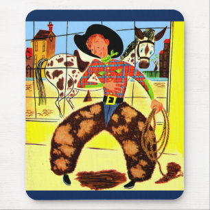 Alfombrilla De Ratón lindo vaquero
