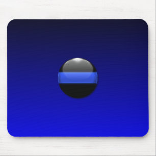 Alfombrilla De Ratón Línea Azul delgada