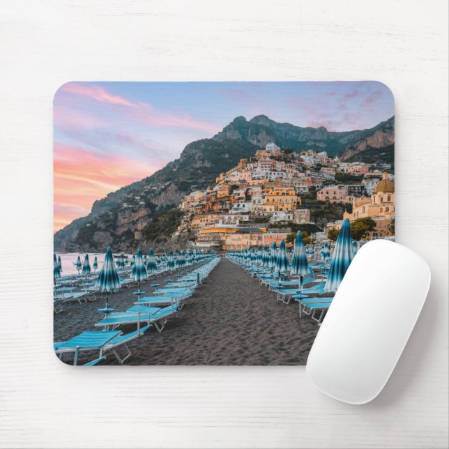 Alfombrilla De Ratón Línea costera | Campania, Italia (Con ratón)