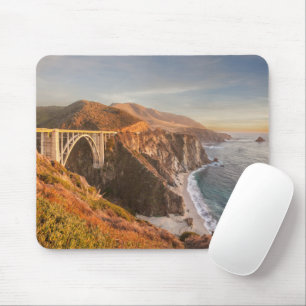Alfombrilla De Ratón Línea costera   Puente Bixby, Gran Sur California