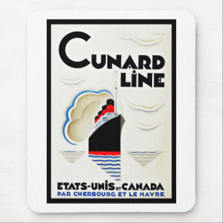 Alfombrilla De Ratón Línea de Cunard del art déco