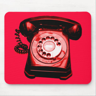 Alfombrilla De Ratón Línea directa roja