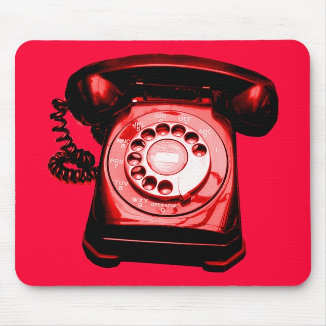 Alfombrilla De Ratón Línea directa roja (Frente)