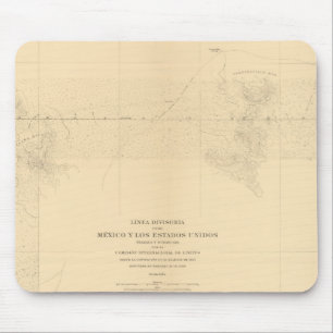 Alfombrilla De Ratón Línea Divisoria entre México 3
