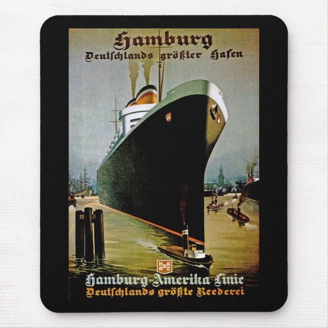 Alfombrilla De Ratón Línea Hamburg-América (Frente)