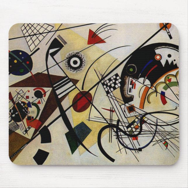 Alfombrilla De Ratón Línea transversal ininterrumpida de Kandinsky (Frente)