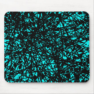 Alfombrilla De Ratón Líneas abstractas - cian