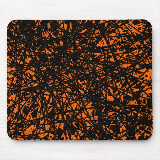 Alfombrilla De Ratón Líneas abstractas - Naranja