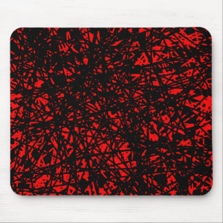 Alfombrilla De Ratón Líneas abstractas - rojo