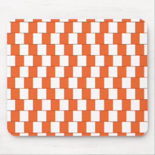 Alfombrilla De Ratón Líneas confusas Naranja