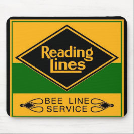 Alfombrilla De Ratón Líneas de ferrocarril de la lectura, línea