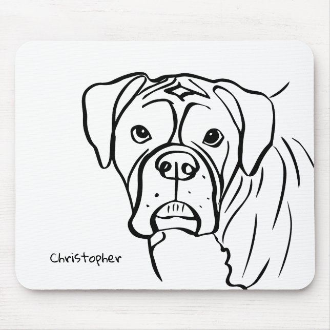 Alfombrilla De Ratón Líneas de lealtad: Tu compañero de boxer (Frente)