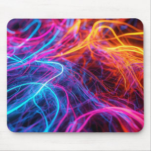Alfombrilla De Ratón Líneas de Neon