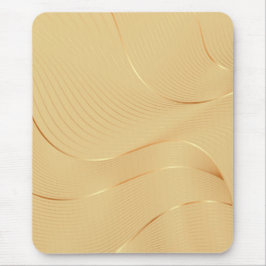 Alfombrilla De Ratón Líneas de oro fluidas Arte abstracto de fondo de l