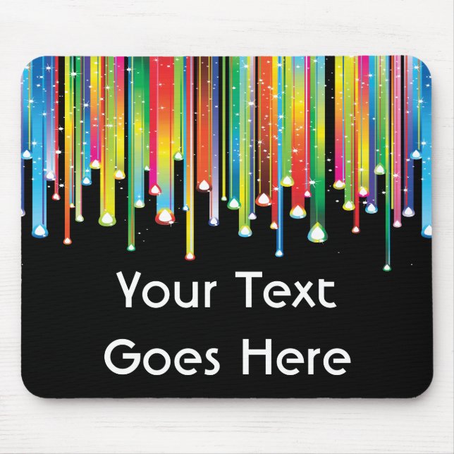 Alfombrilla De Ratón Líneas del goteo de pintura Mousepad (Frente)