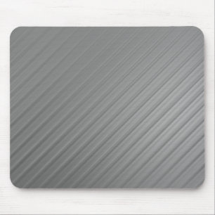 Alfombrilla De Ratón Líneas diagonales metálicas plateadas minimalistas