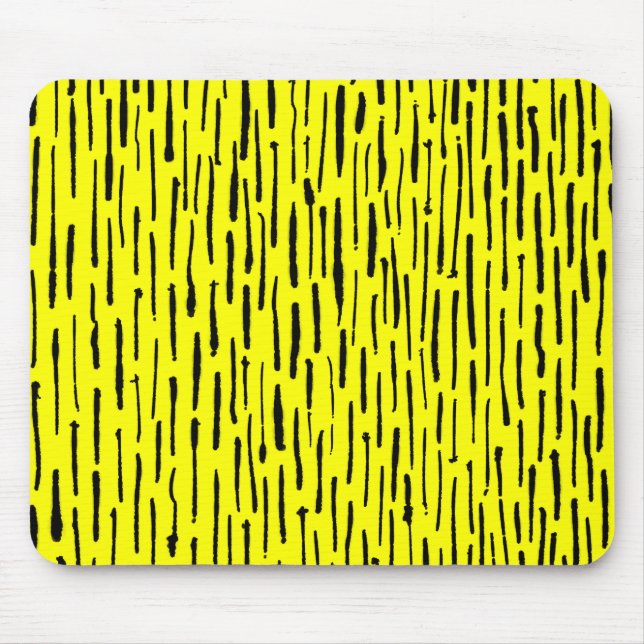 Alfombrilla De Ratón Líneas Inky - Amarillo (Frente)