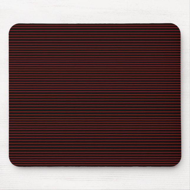 Alfombrilla De Ratón Líneas rojas mínimas (Frente)