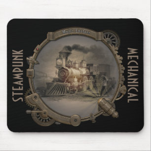 Alfombrilla De Ratón Linterna mágica - marco del estilo de Steampunk