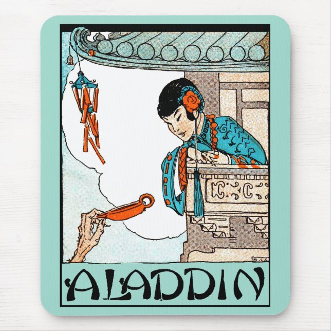 Alfombrilla De Ratón Linternas mágicas chinas vintage de Aladdin  (Frente)