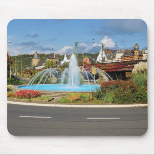 Alfombrilla De Ratón Linz am Rhein mit Brunnen
