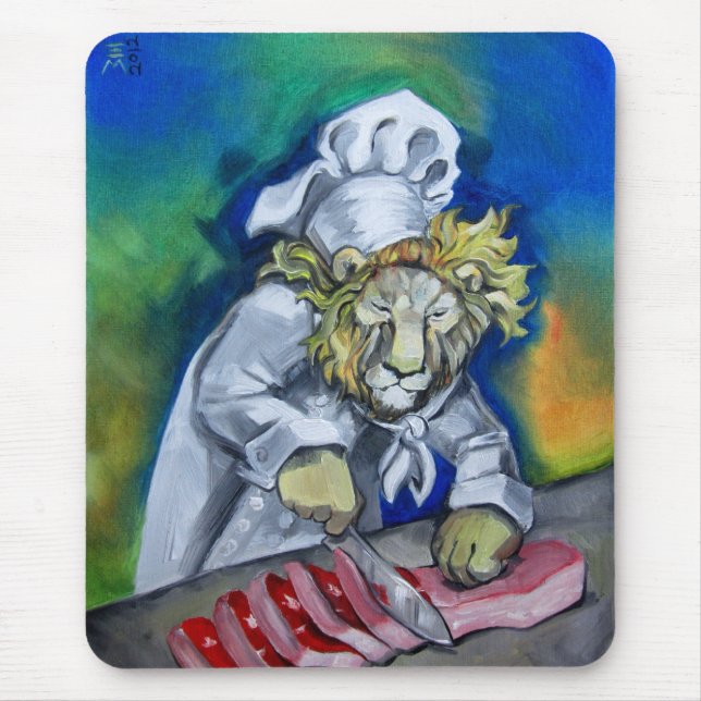 Alfombrilla De Ratón Lion Chef (Frente)