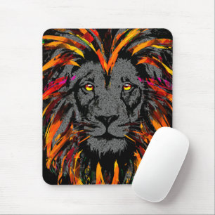 Alfombrilla De Ratón Lion Mousepad   Almohadilla del ratón sobre león o